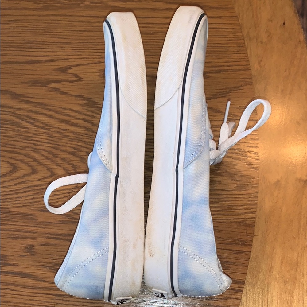 Vans Blue and White Tie-Dye Sneakers - Picture 5 of 8